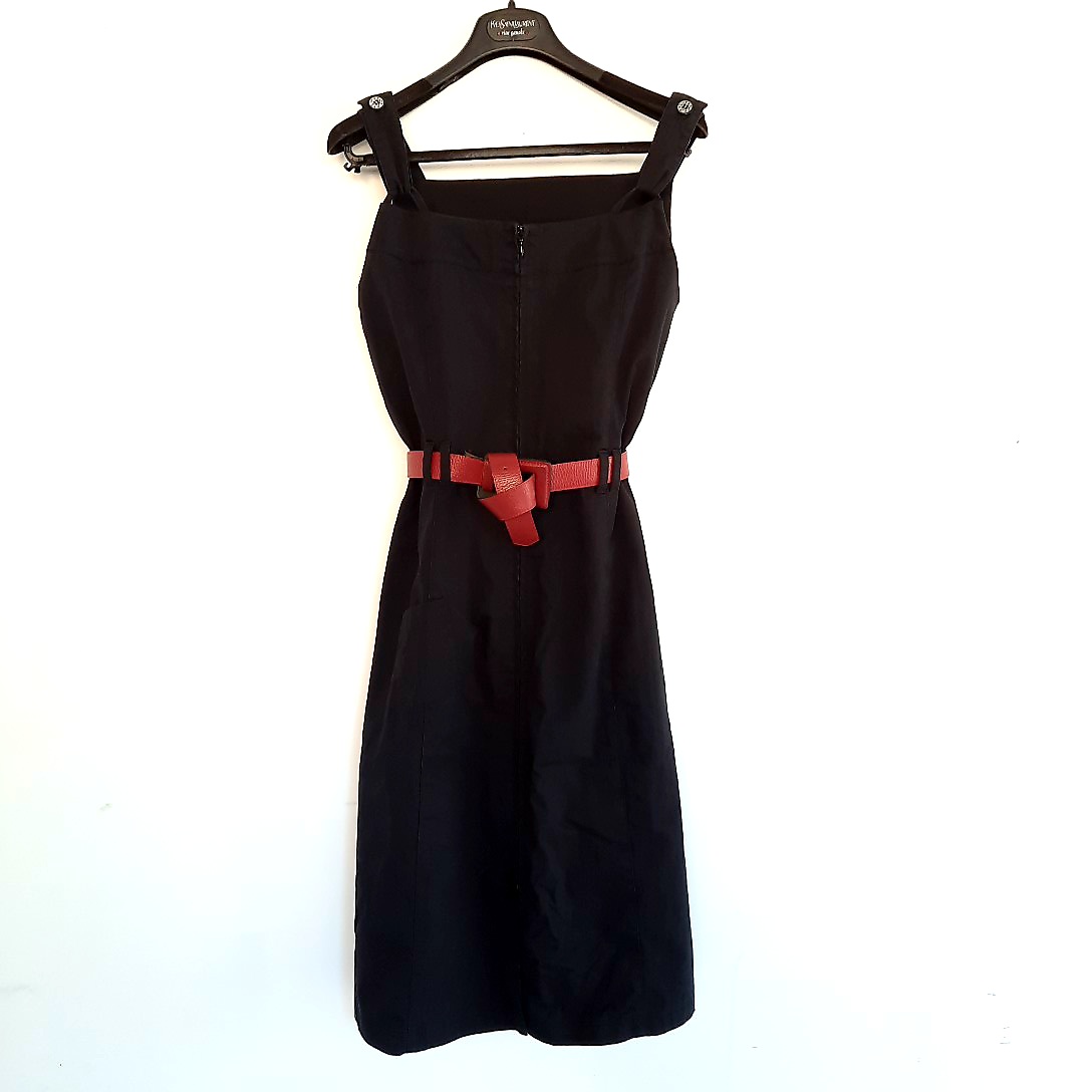 Robe coton noir à bretelles CHRISMAS'S T 38/40  - Vue 4 - 